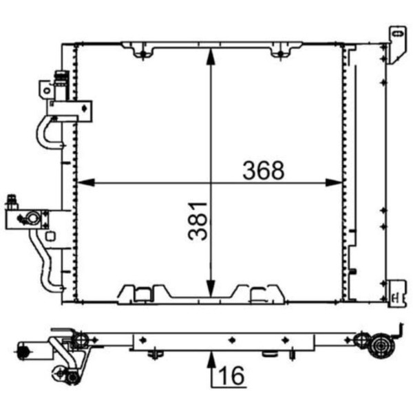 Kondensator Klimaanlage Mahle AC 376 000S FüR Opel Astra H Caravan-image
