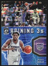 2021-22 Donruss Optic Raining 3s Blue Pulsar Buddy Hield #7 TS8