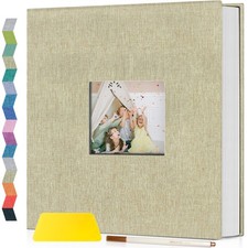 Photo Album Self Adhesive with Picture Display Window,40 Pages DIY Scrapbooki...