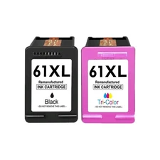 61XL Ink Cartridges Compatible for HP61 Ink Cartridge, Black,Tri-colors exp 6/27