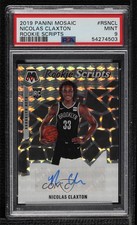 2019-20 Panini Mosaic Rookie Scripts Nic Claxton Nicolas PSA 9 MINT Auto 05u3