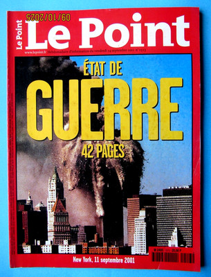 Le Point Nr. 1513 vom 14. September 2001 Kriegszustand Die Zwillingstürme vernichtet