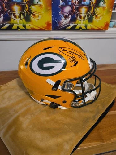 Green Bay Packers Donald Driver Full Size Speed Flex Autographed Helmet HOF