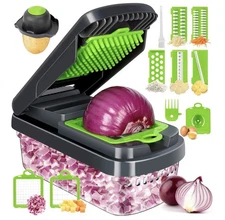 Vegetable Fruit Chopper Cutter 14-in-1 Onion Veggie Dicer Slicer for Kitchen