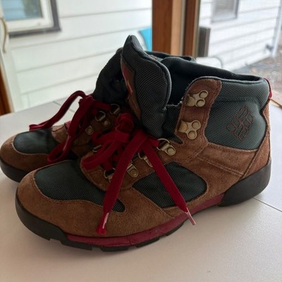 Columbia Hiking Boots Mens Size 8 Brown Suede Mesh BM3860-315 Mid Top Trail