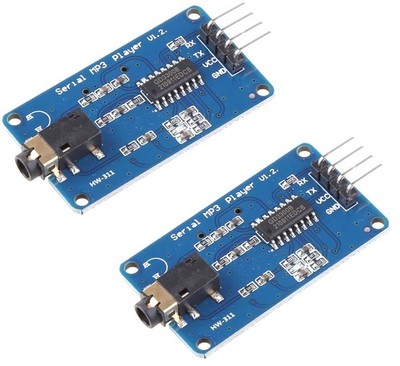 2 PCS MP3 Player Module For Arduino ESP32 ESP8266 Raspberry Pi DIY