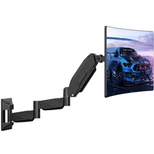 Monitor Wall Mount for 13 to 32 inch Computer Screen, Extra Long Adjustable S...