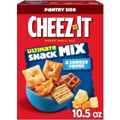 Cheez It Ultimate Snack Mix Salty Snacks Pantry Size 10.5oz