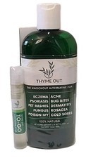 THYME OUT plus ECZEMA Treatment Psoriasis Treats Acne Dermatitis Skin 8 Fl Oz