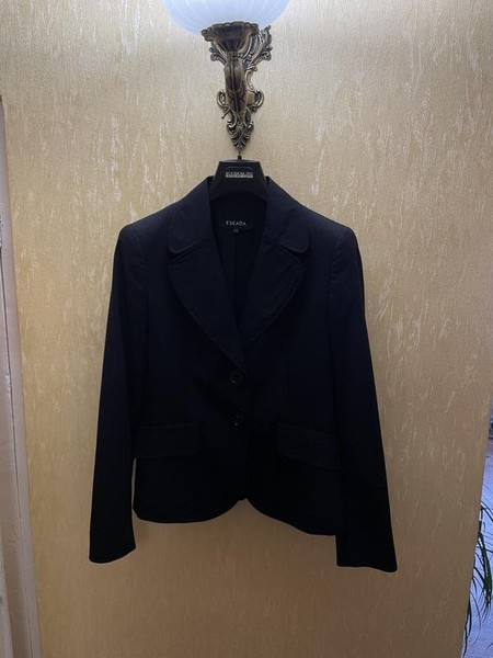 Women Escada Blazer Black 38 / M / 46
