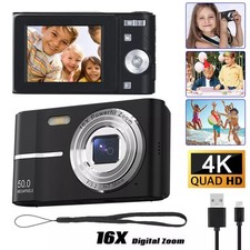 Digital Camera 16X 50MP 2.4''Flip Screen Autofocus Camcorder Zoom  for YouTube