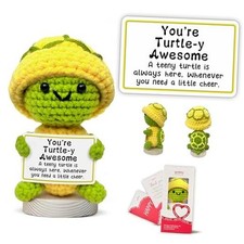 Positive Turtle Crochet - Inspirational Gift for Women - You're Turtle-Y