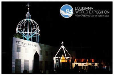 Vintage Postcard 1984 Louisiana World Expo Vatican Pavilion New Orleans