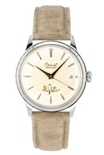 Orologio Uomo Orient Bambino Peanuts Quadrante Champagne Abito Automatico RA-AC0M17G