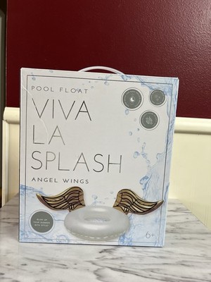 VIVA LA SPLASH Summer Pool Float Angel Wings Inflated Size 57'' x 23'' New In Box