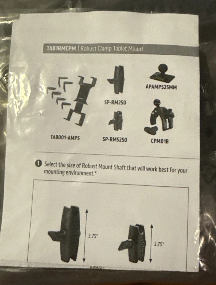 TAB1RMCPM.HD Arkon Heavy Duty Rail/Bar/Mic Stand X-LargeClamp Post Tablet Mount - Image 4 of 4