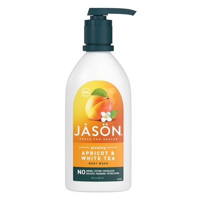 JASON Apricot White Tea Body Wash 30 oz Glowing Skin Gentle Cleanser