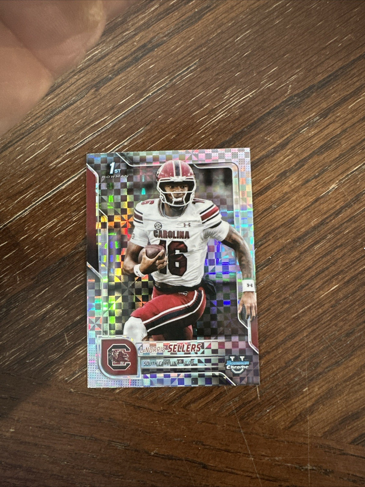 Bowman U Chrome 2025 LaNorris Sellers Checkerboard X-fractor #168