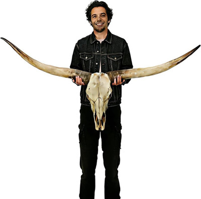 70 in Longhorn Wall Decor,Handmade Retro Bull Horns,Extra Large Restore Realisti