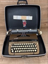 Vintage Smith Corona Galaxie XII Twelve Portable Typewriting in Hard Case