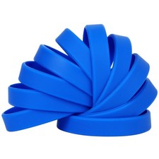 Solid Color 100 Silicone Wristbands Rubber Bracelets for Children, 7 inch Who...