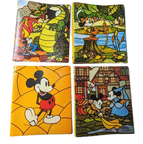 Mickey & Minnie Mouse Portfolio Ordner Walt Disney Company Vintage 4er Set