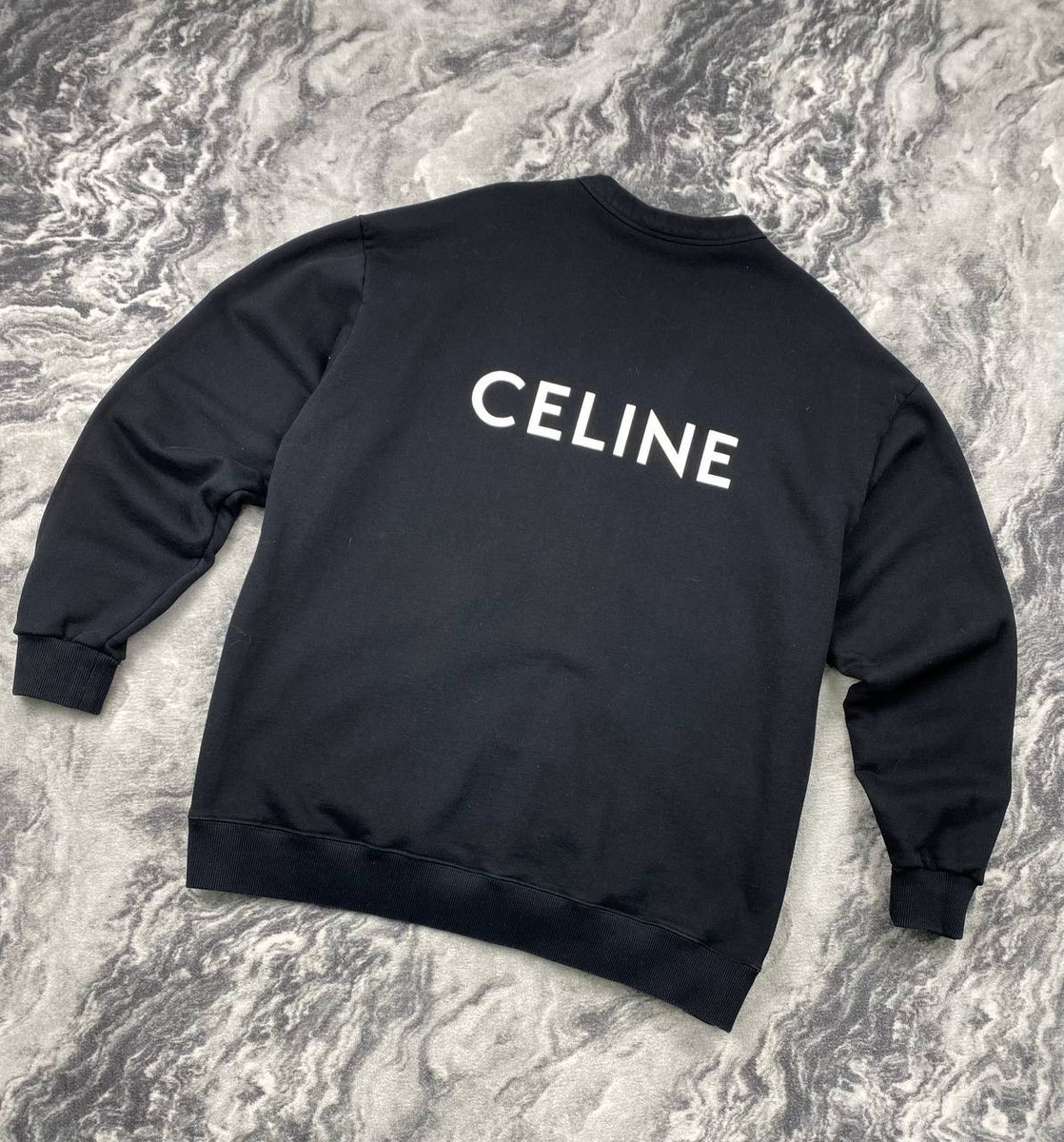 Celine Cardigan Big Logo Men Size L Black | eBay