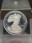 1986 AMERICAN EAGLE ONE OUNCE PROOF SILVER BULLION $1 “S” COIN WITH BOX
