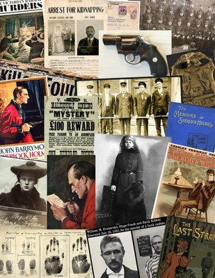 20 pc Vintage CRIME & DETECTIVES Images for Crafts JUNK JOURNALS sCrApBoOK