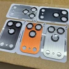 9H HD Camera Lens Protector for iPhone 17 Pro Max Aluminum Metal Ring Glass