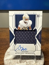 2025 Panini National Treasures Collegiate Benjamin Morrison RPA #96 1/49