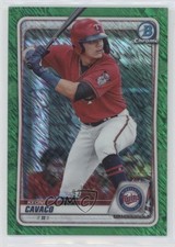 2020 Bowman Chrome Prospects Green Shimmer Refractor 92/99 Keoni Cavaco 7sd
