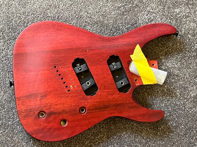 Jackson X Series Dinky Arch Top DKAF7 Multi-Scale guitar body Stained Mahogany