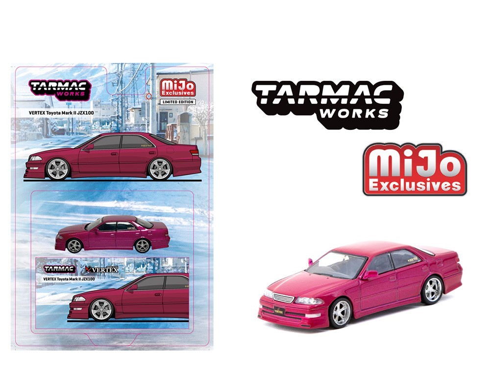 Tarmac Works Toyota Mark II JZX100 Vertex Red Metallic 1/64 | eBay