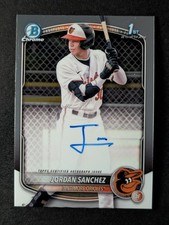 2025 Bowman Chrome JORDAN SANCHEZ 1st Bowman On Card Auto Prospect #CPA-JOS