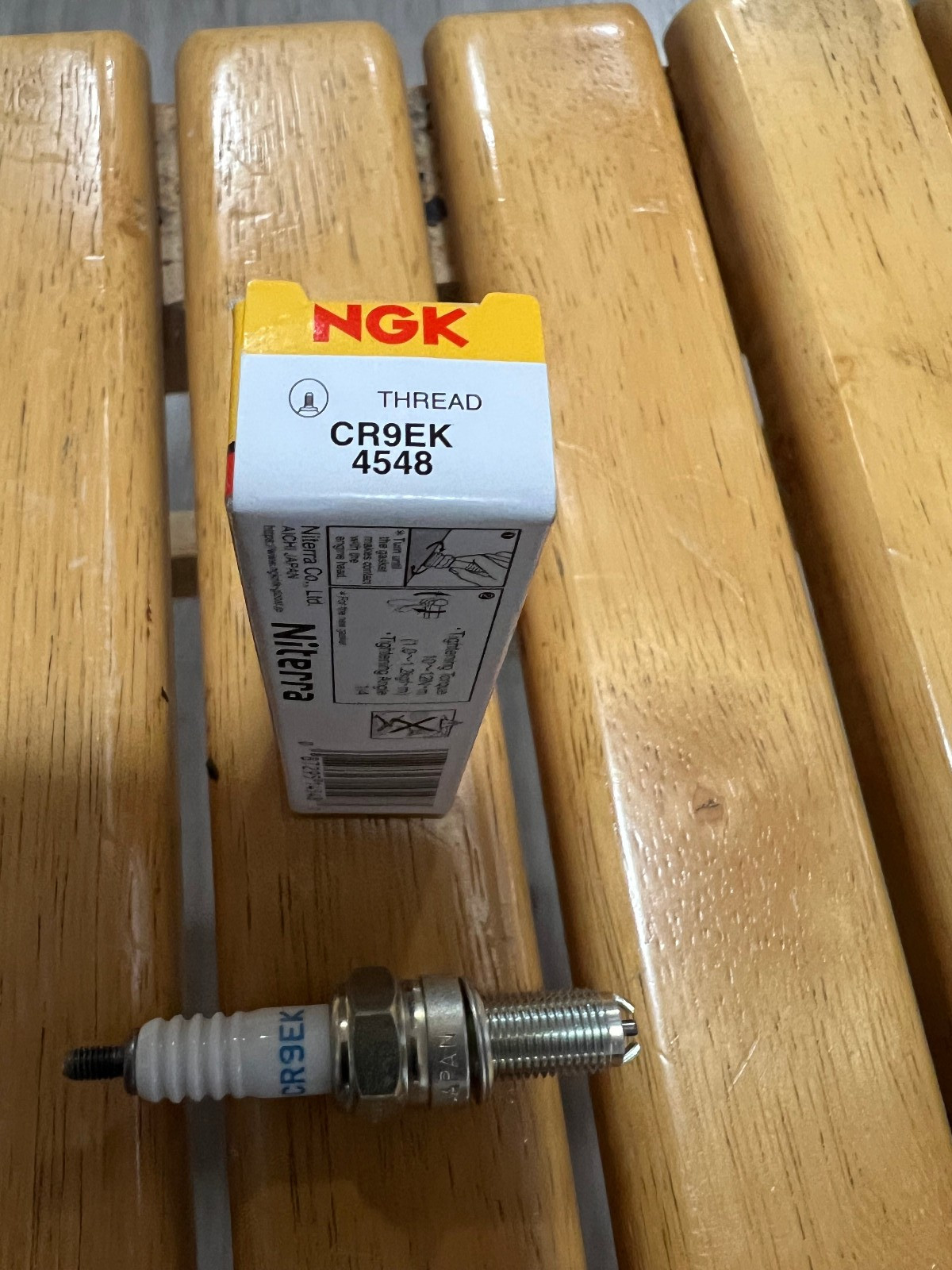 NGK Standard Spark Plug Set 4PCS 1988-2017 for Kawasaki Suzuki Yamaha 4548 CR9EK