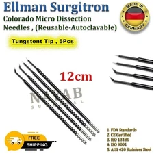 5X Ellman surgitron Colorado Micro Dissection Needle  12cm STR and CVD