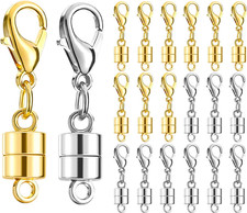Magnetic Necklace Clasps and Closures 20 PCS Clasp for Necklaces 14K Gold and