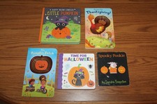 5 Halloween Thanksgiving Board Book Lot Baby Toddler Boynton Pumpkin