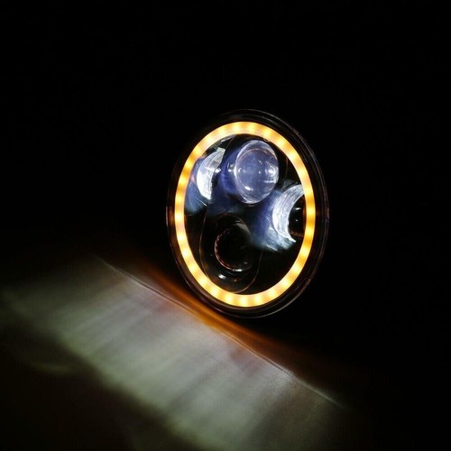 Anillo antiniebla faro proyector LED 5-3/4" 5,75" para Harley Dyna Low Rider FXDL - Imagen 7 de 12