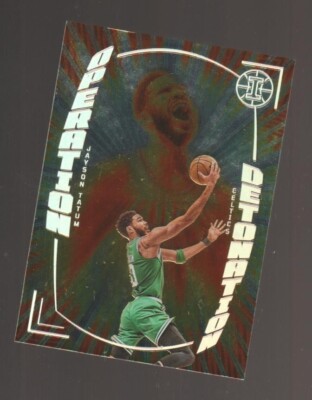 2021-22 Panini Illusions - Operation Detonation Orange #1 Jayson Tatum