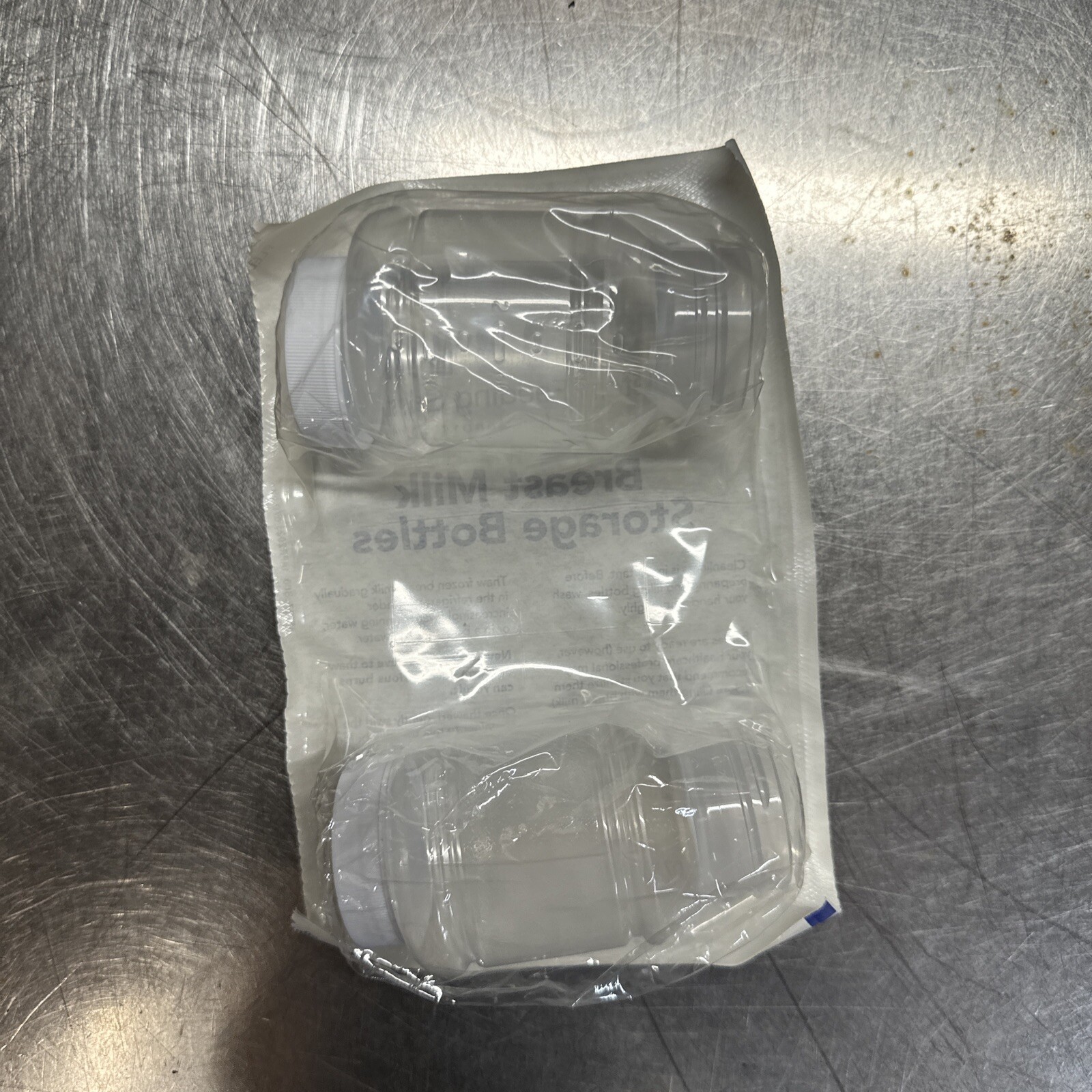 2 Breast Milk Storage Bottles with Lids Ready for Use Factory Sealed