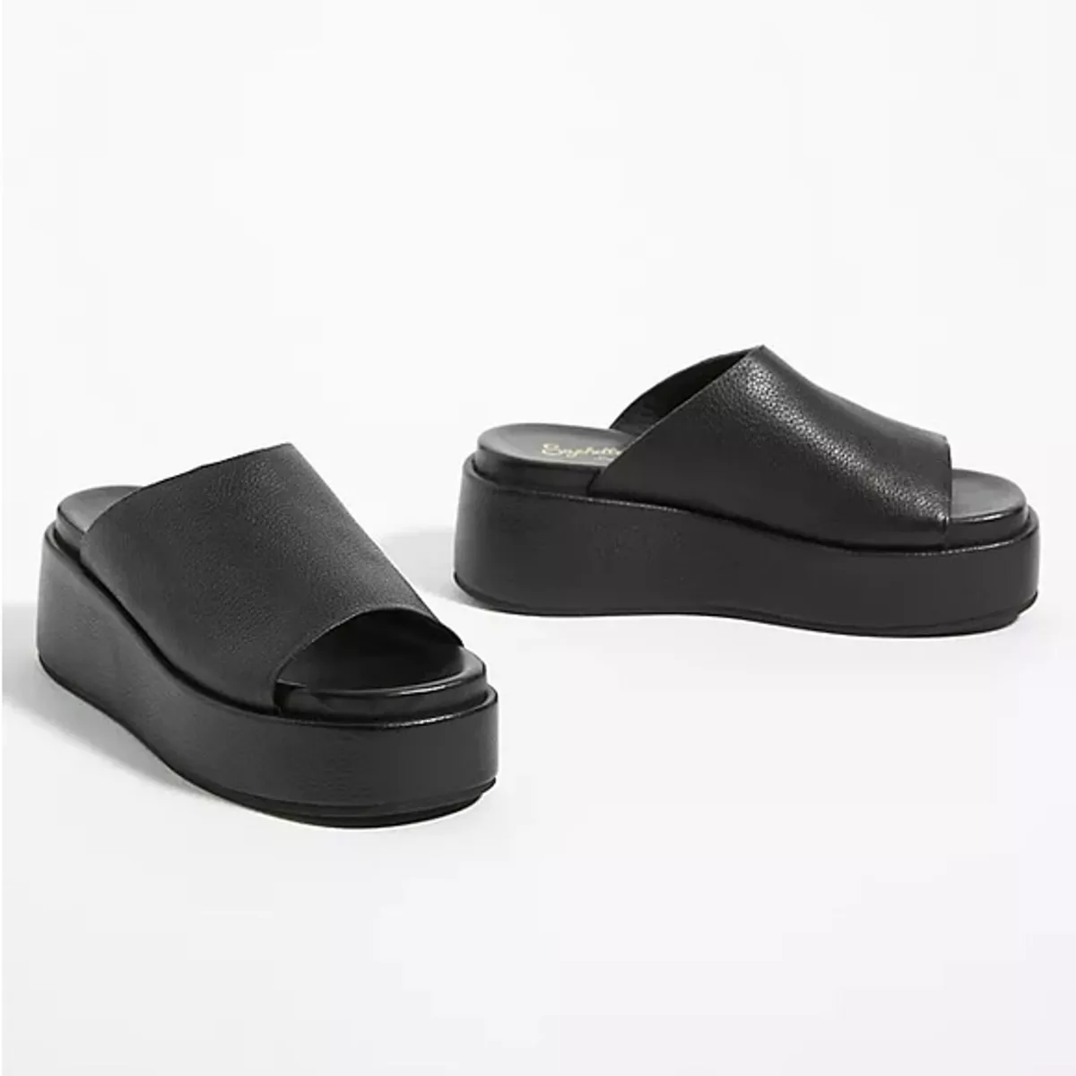 Platform slides best sale black