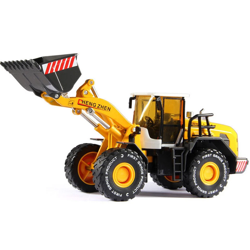 1/50 Bulldozer Toy Model Construction Vehicle Diecast Boys Toys Kids Gift Yellow - Image 3 of 4
