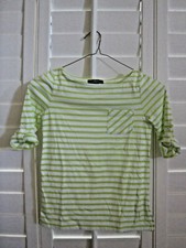 GIRLS GAP KIDS 3/4 SLEEVE LENGTH STRIPPED SHIRT - SIZE MEDIUM - NWOT
