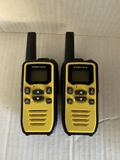 Komvox Walkie Talkies Long Range 2 Way Radio Set of 2 Tested  Works Great 