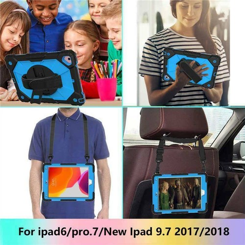 Case Kids Shockproof Heavy Duty Stand Cover For iPad 5/6/7/8/9th Air 4 5 Pro 11 - Picture 25 of 96