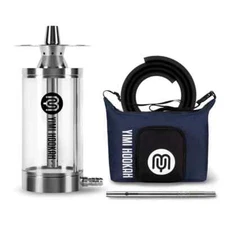 8.5″ Stainless Steel Hookah With Travel Bag - Portable Shisha Pipe - Yimi Hookah