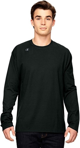 Mens Champion Vapor Cotton Long-Sleeve 