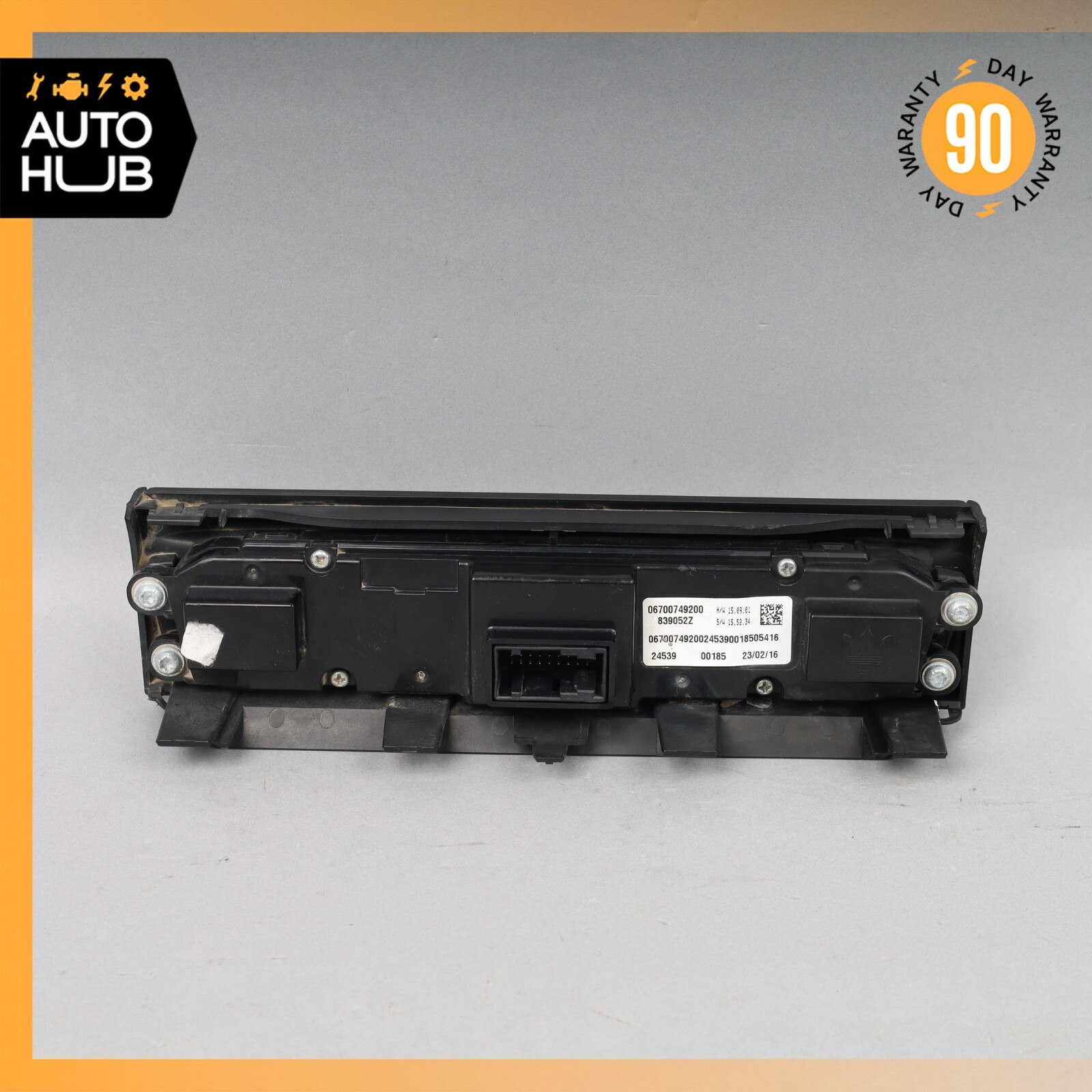 Maserati Quattroporte M156 S Ghibli AC A/C Heater Climate Control Switch OEM